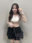 【Belle Charme】Choker Design Rib Knit 拼接針織上衣