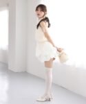 one after another NICE CLAUP氣球袖微喇短連身裙 預約款