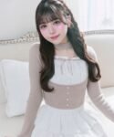 【Belle Charme】Choker Design Rib Knit 拼接針織上衣