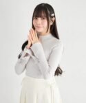 日本新入荷 Suyunn 緞帶刺繡喇叭袖高領薄針織上衣 現貨