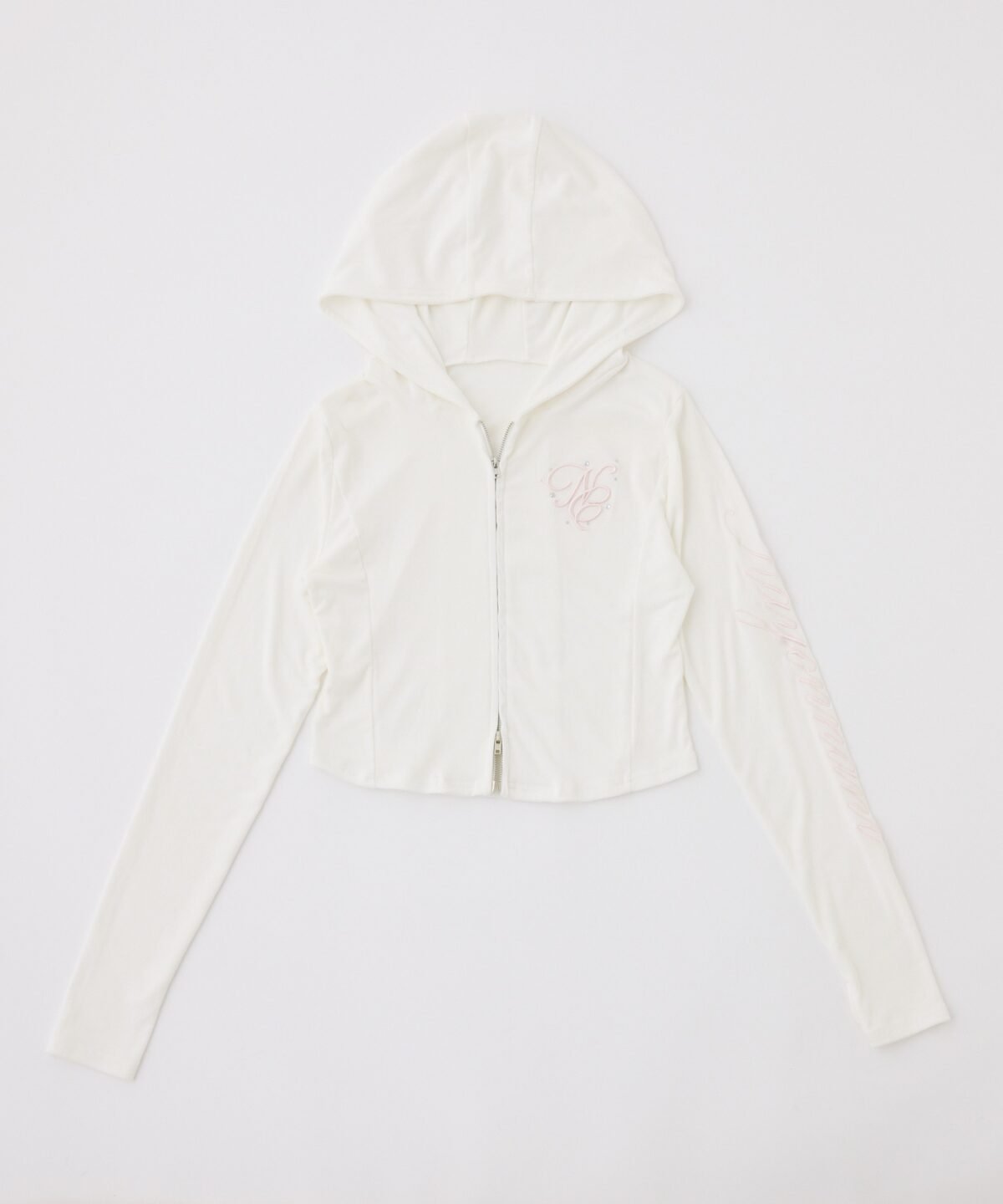 【防紫外線/接觸涼感】Nice Claup刺繡有帽外套