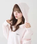 日本限定 【Belle Charme】Twinkle Big Hoodie 粉紅色 現貨