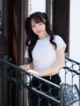 Evelyn 閃鑽T恤 + 蝴蝶結閃石棉褲 藍紫色 現貨 +預訂