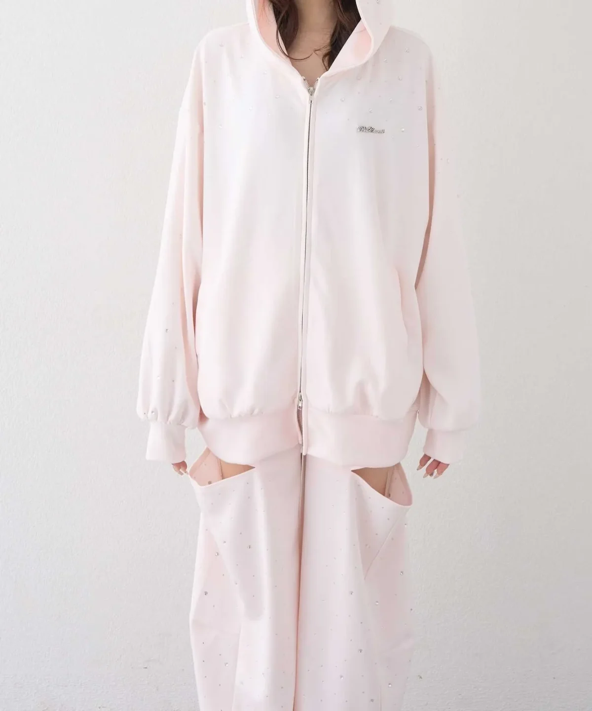 日本限定 【Belle Charme】Twinkle Big Hoodie 粉紅色 現貨