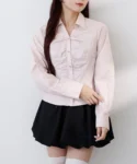One after another Nice claup 顯瘦修身恤衫 top 現貨