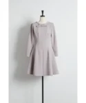 tocco closet きらきらストーン×ビジュー付きリボンボンディングワンピース 蝴蝶結立體閃石彈力修腰連身裙 現貨