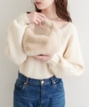 Natural Couture 可拆肩帶人造毛毛袋 バッグ 現貨