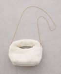 Natural Couture 可拆肩帶人造毛毛袋 バッグ 現貨