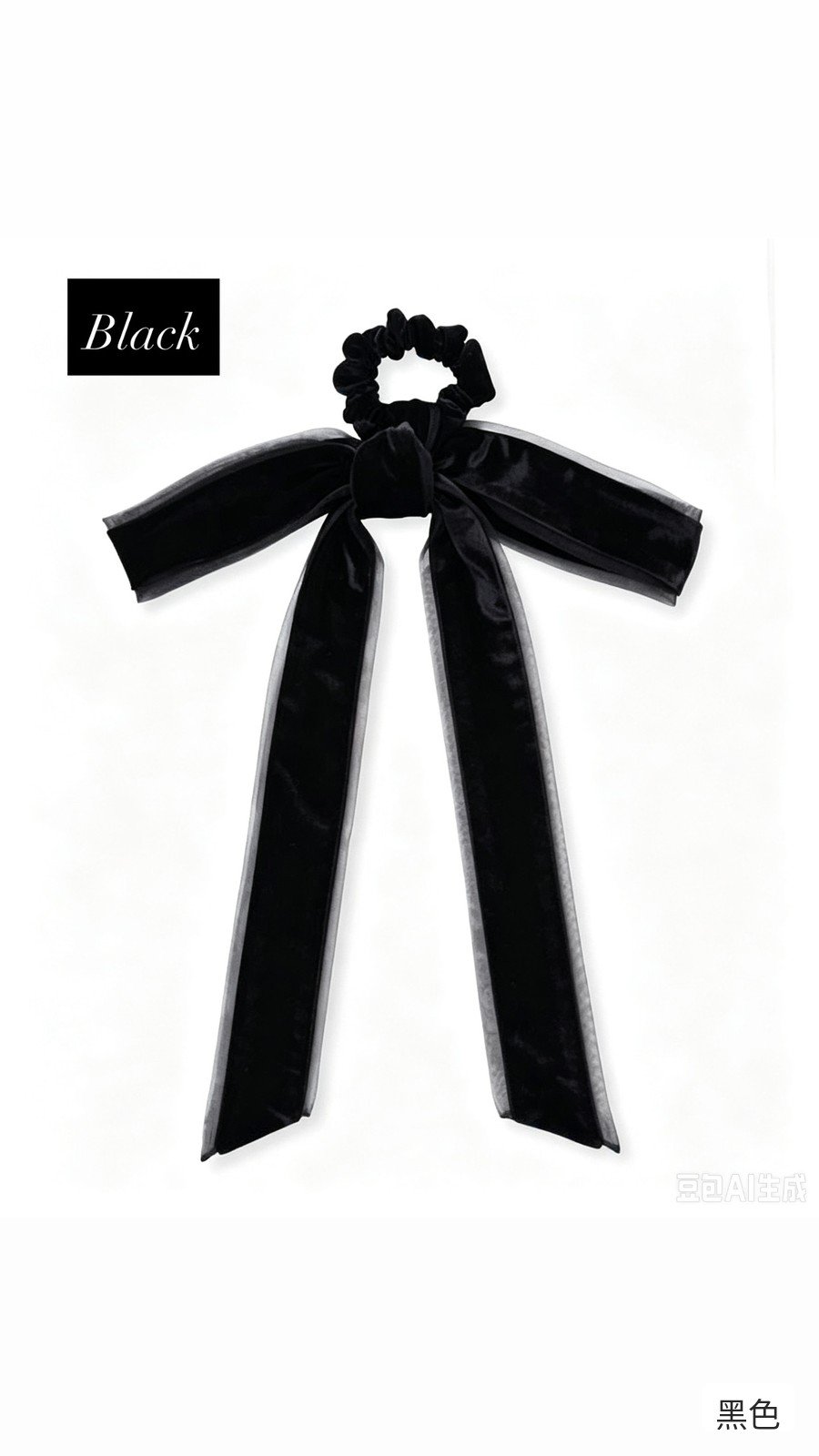 【Wonderland Japan Accessories】日系絲絨蝴蝶結橡筋 Velvet Ribbon Chou Chou