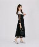 2026秋冬人氣款 tocco closet《OccasionCollection》 日本薄紗連身修腰長裙 現貨