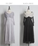 2026秋冬人氣款 tocco closet《OccasionCollection》 日本薄紗連身修腰長裙 現貨