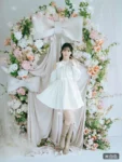 【An MILLE】2026秋冬新款 露肩入膊立體蝴蝶結連身裙 Big Ribbon Mini Dress