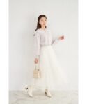 日本 tocco closet 珍珠蝴蝶結閃蔥毛絨針織外套