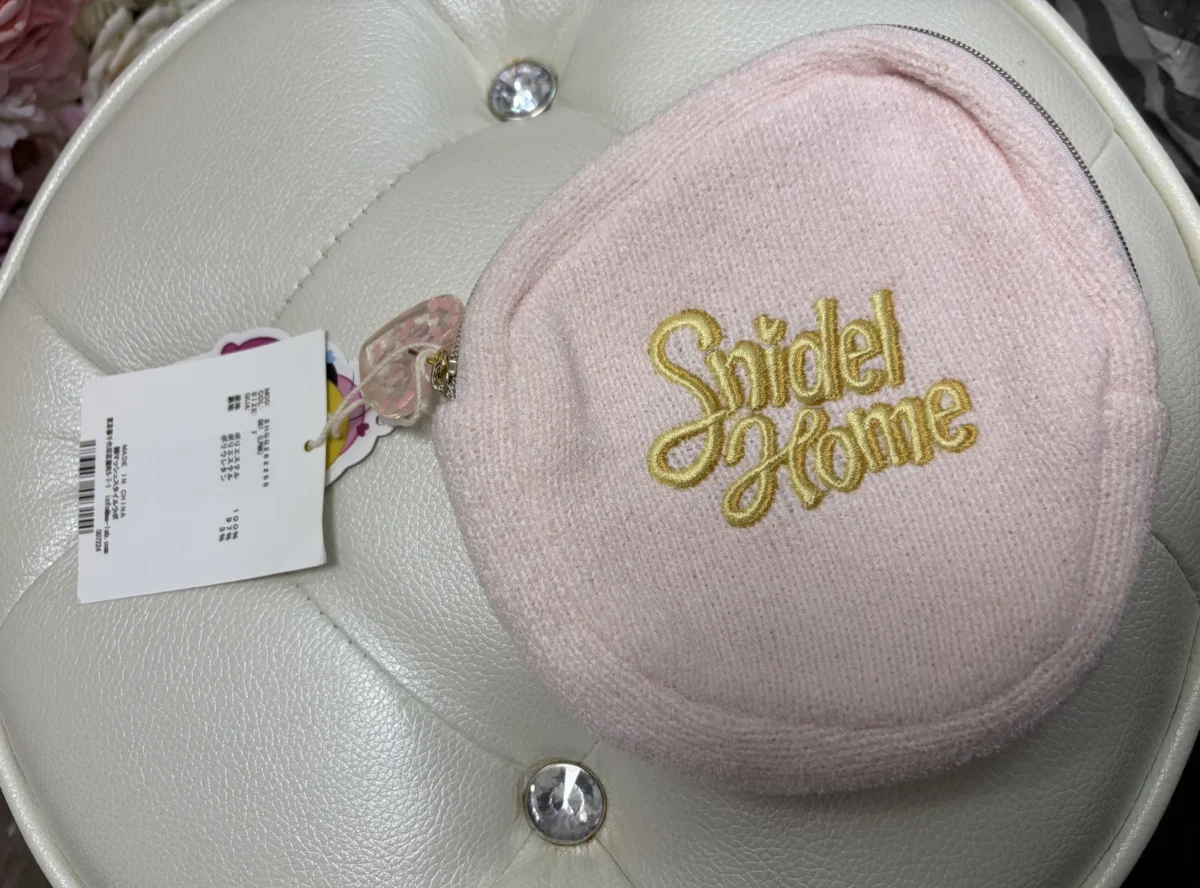Snidel home x tweety 翠兒刺繡小物袋 粉紅色 現貨