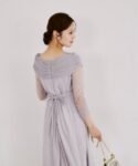 2026秋冬人氣款 tocco closet《OccasionCollection》 日本薄紗連身修腰長裙 現貨