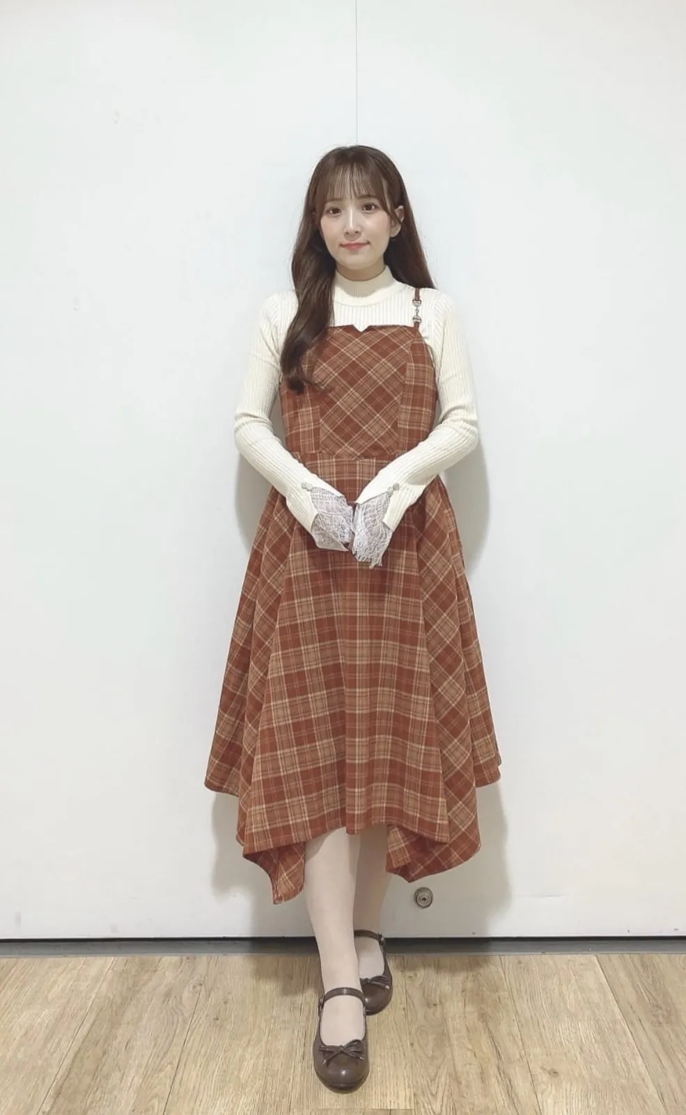 日本 an another angelus 顯瘦彈力直紋針織喱士top Lace-trimmed ribbed knit pullover 現貨