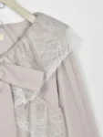 日本 An MILLE Ribbon tulle frill blouse 雪紡花邊蕾絲長袖恤衫top 3色 預約