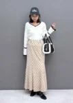 2026 秋冬新款 VIS X MARY QUANT  現貨 ～ 袖デイジーボタンVネックリブニット