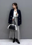 2026 秋冬新款 VIS X MARY QUANT  現貨 ～ 袖デイジーボタンVネックリブニット