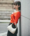 2026 秋冬新款 VIS X MARY QUANT  現貨 ～ 袖デイジーボタンVネックリブニット